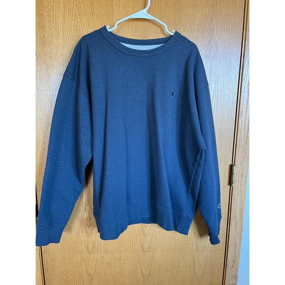 Champion crewneck blue athletic sweatshirt, men's size 2XL - Picture 1 of 2